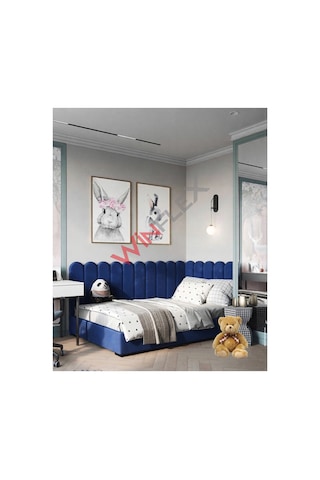 Winflex Yatak Başlık ,duvar Ve Oda Dekorasyon Panel 10adet- 15x100cm Mavi 100 x 150 CM