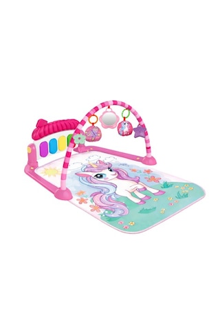 Toys2you Piyanolu Oyun Halısı Işıklı Ve Müzikli Gelişim Matı Unicorn 70x45x35