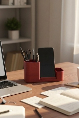 Modern Masa Düzenleyici Telefon Tutucu Ve Kalemlik Çok Renkli