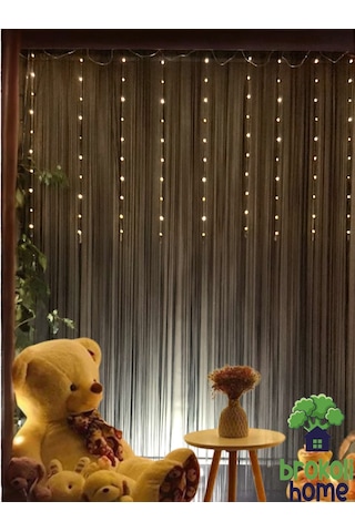 Perde Süsleme Ledi Perde Peri Led 3m X 1m 300cm X 100 Cm 100 Ad Diğer