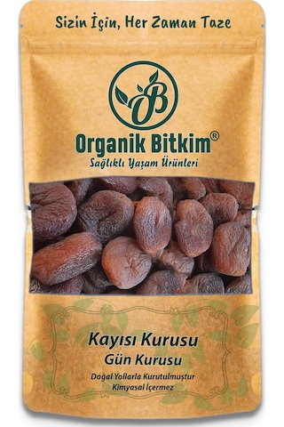 Organik Bitkim Gün Kurusu Kayısı (Kükürtsüz) 500 G
