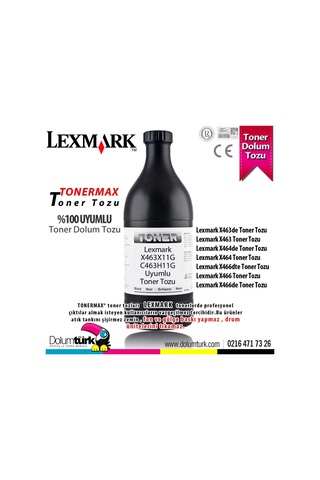 Lexmark X463X11G Toner Tozu 250Gr. / X463De / X463 / X464De / X46