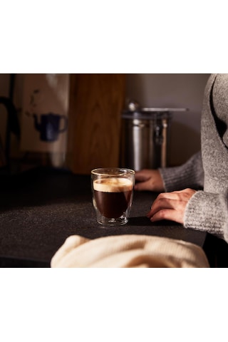 Tchibo Çift Cidarlı Cafe Crema Bardağı, 2'li Saydam