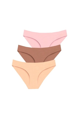 New Lilla 301 Kadın Dikişsiz Lazer Bikini Külot Paketi (549351597) Çok Renkli