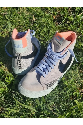 Nike Blazer Kadın Ayakkabı Kutusu Kapaksız Açık Gri