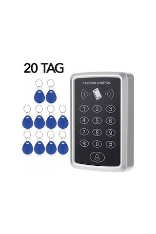 Vk-100 Rfid Şifreli Kapı Kilidi + 20 Adet Proximity Tag