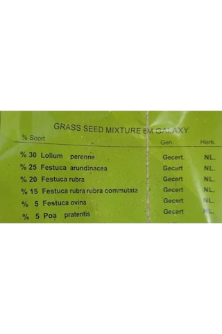 7 Günde Çimlenen Üzerine Basılabilir Karışım Çim Tohumu 1,5 Kg 6 Lı Karışım