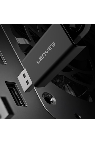 Lenyes Lr201 Usb Bluetooth 5.1 Wireless Transmitter Adaptör Siyah