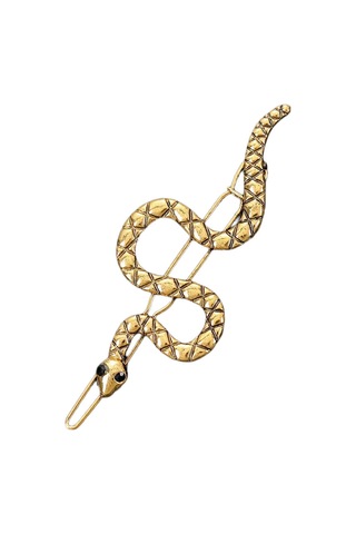 Kadınlar İçin Parıltılı Yapay Elmaslarla Şık Altın Yılan Saç Tokası Saç Dekorasyonu Partiler Ve Düğünler İçin Saç Tokası Antika Altın Siyah D Çok Renkli