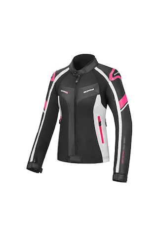 Scoyco JK152W Kadın Motosiklet Montu-62418-Siyah - Pembe