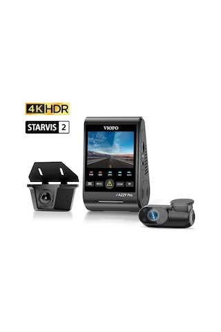 Viofo A229 Pro W 3 Kameralı Ön+arka Su Geçirmez+iç 4k+2k+1080p Sony Starvıs 2 Sensör Gps'li Araç Kamerası