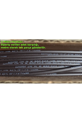 1 Metre 3,2mm Siyah Isı İle Daralan Makaron Kablo Izolasyon