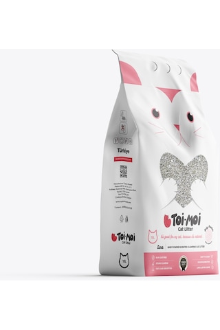 Toi Moi Bebek Pudrası Sodyum Bentonit Kedi Kumu 10 L