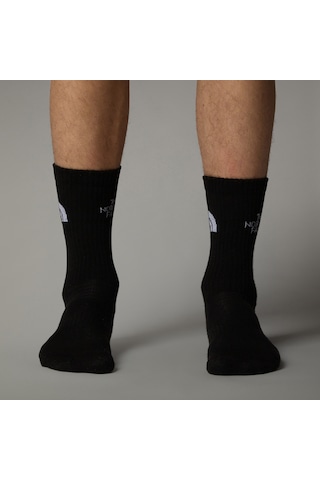 The North Face Multi Sport Cush Crew Sock 3lü Unisex Siyah Koşu Çorabı Nf0a882hjk31 Siyah