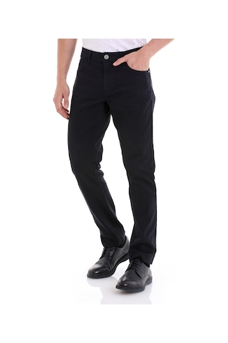 Hatemoğlu Lacivert Regular Fit Düz 5 Cep Pamuklu Kot Pantolon Lacivert