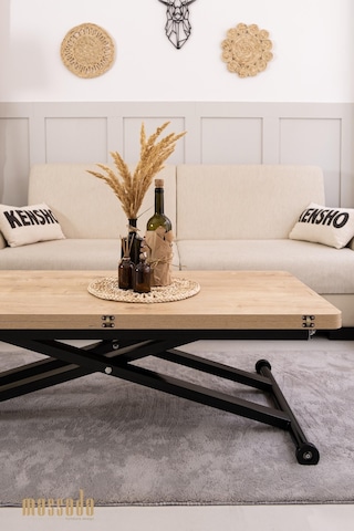 Relax Akıllı Sehpa - Safir Meşe Ahşap