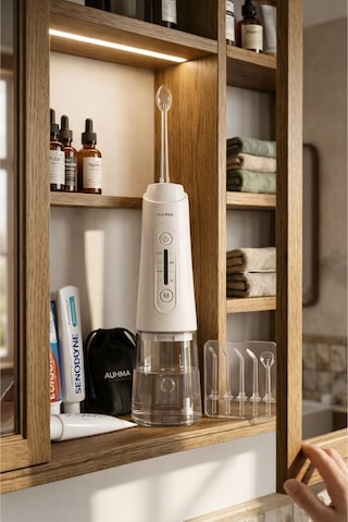 Auhma Amf11 Akıllı Şarjlı Ağız Duşu - 320ml Su Haznesi, 4 Modlu, Diş Temizleme Cihazı