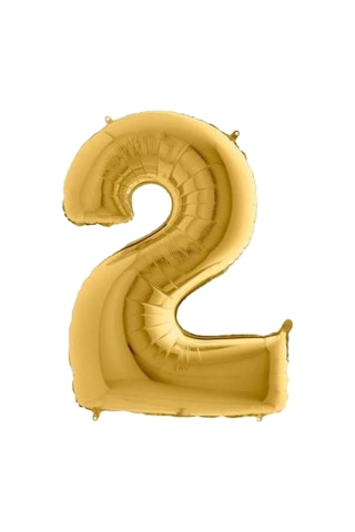 Gold Folyo Balon 2 Rakamı 40 CM
