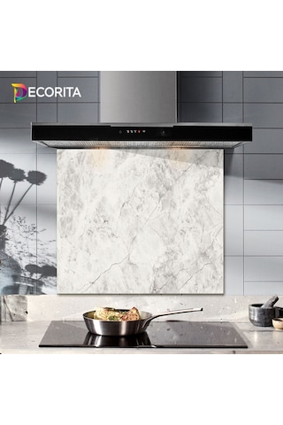 Decorıta Cam Ocak Arkası Koruyucu | Taş Görünümlü