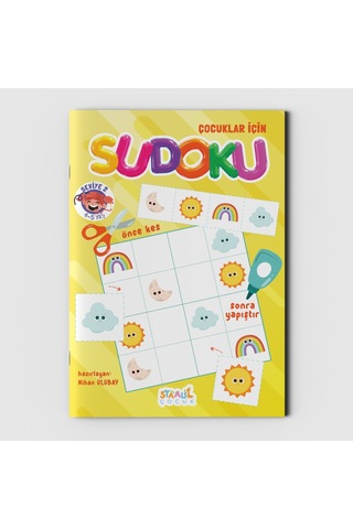 Çocuklar için Sudoku 3'lü SET - Seviye 1-2-3 3 Kitap