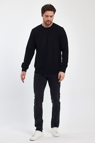 Odda 0007 Pike Sıfır Yaka Sweat Siyah