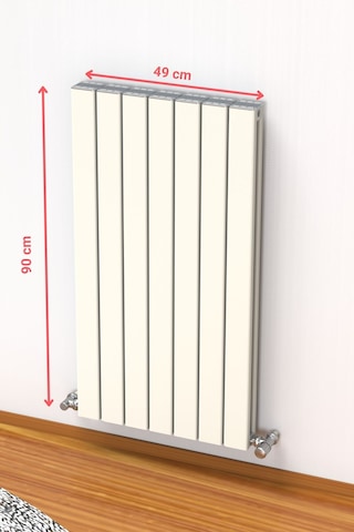 Alüminyum Radyatör 90x49 7 Dilim Kırık Beyaz Ral9010 Argus