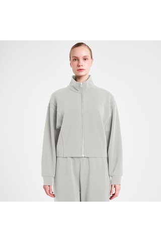 Lescon 25n-2105 Fermuarlı Sweatshırt Ekru