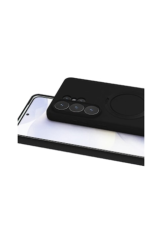 Uray Store Samsung Galaxy Uyumlu  S26 Ultra Regal Magsafe Standlı Kapak - Siyah