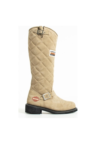 Harley Davidson Laconia Crosta Süet Kadın Çizme 025g100074-bej Bej
