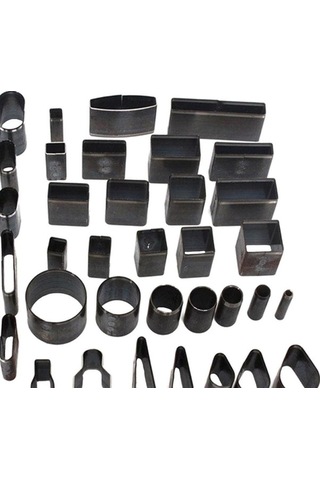 Trendooze Homyl Deri El Sanatları Seti - 39 Şekil Delik İçi Siyah Siyah