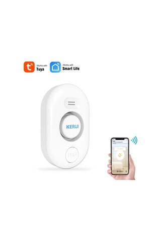 Symbee Keruı Wifi Akıllı Su Tespit Cihazı - 2.4ghz Kablosuz, Akıllı Telefon Uygulaması İle Uzaktan Kontrol, Ip66 Su Geçirmez, Kr-wd62 Modeli