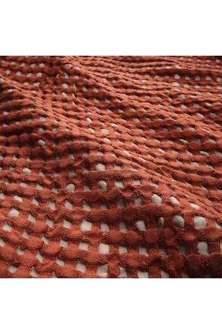 Ikea Pelartuja Yatak Örtüsü, Kırmızı-kahverengi-bej, 230x250 Cm