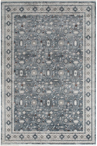 Pierre Cardin Galenda Jh02c Mavi Multi Viskon Akrilik Yumuşak Dokulu Klasik Etnik Halı Çok Renkli