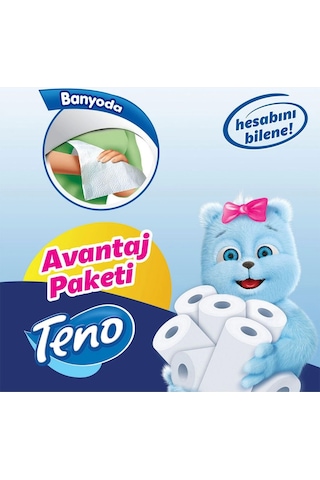 Teno Yüksek Emicilik Özellikli Rulo Kağıt Havlu 2 Katlı 12 Rulo
