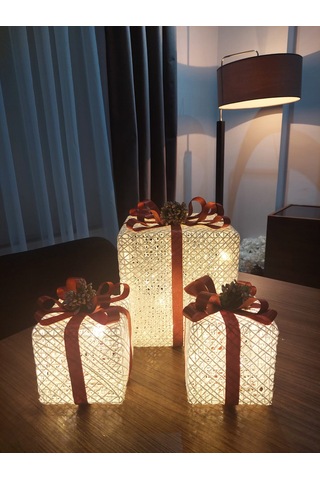 El İşçiliği 3 Adet Işıklı Kutu
