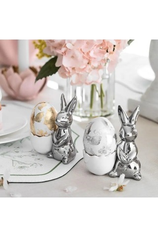 Togas Falber Beyaz-gümüş. Yumurta Standı 8x5x9, 1 Adet. 158901898 Diğer