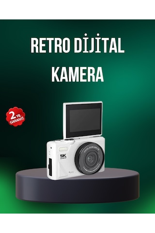 5k 75mp Dijital Kamera Wifi Aktarımlı Otofokus Ve 18x Dijital Zoom Çocuk Kamera