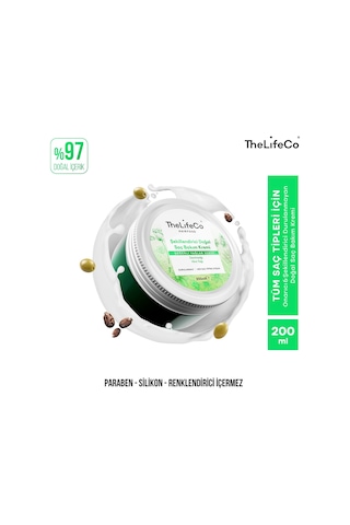 Thelifeco Hairfood Değerli Yağlar Serisi Durulanmayan Doğal Saç Bakım Kremi 200 ML