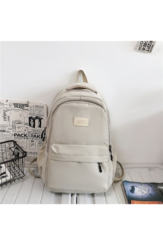 Moveevo Büyük Kapasiteli Hafif Sırt Çantası - Üniversiteli Kızlar İçin Şık Ve Dayanıklı Beyaz