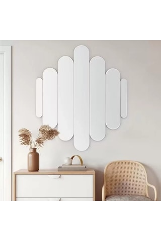 Znv Zenvia Mey İthalat 40x40 Cm Kırılmaz Pleksi Dekoratif Duvar Aynası - Modern Tasarım 1. Sınıf Akrilik Ayna Z Renkli