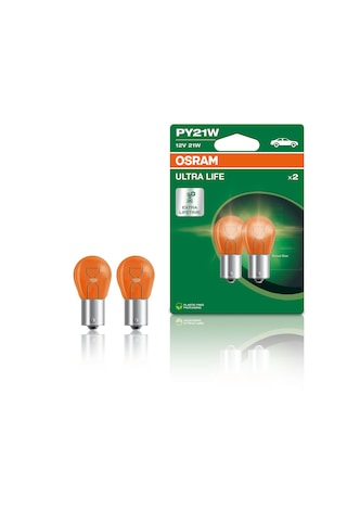 Osram 12v Py21w Ultra Life Uzun Ömürlü Sinyal Ampulü Tk.-2 Ad.