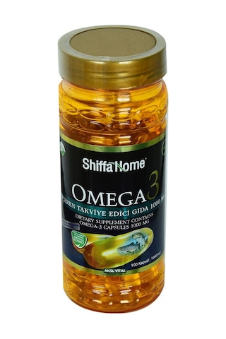 Shiffa Home Omega 3 Yumuşak Kapsülü Softgel 1000 MG x 100 Adet