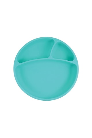 Oioi Porsiyon Vakum Tabanlı Silikon Tabak Yeşil