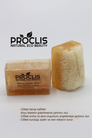 Proclis Doğal Kabak Lifli Keçi Sütlü Doğal Sabun 130 Gr