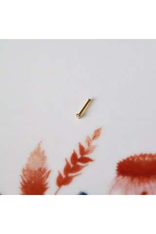 Cerrahi Çelik Gold Renk Çelik Minik Tektaş Burun Piercing Tektaş Hızma Sarı