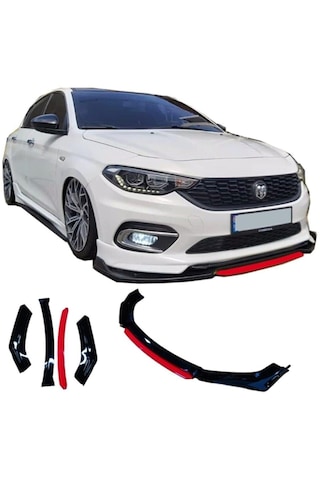 Fiat Egea Uyumlu Ön Lip 4 Parça Tampon Eki Fiat Egea Karlık Model Lip