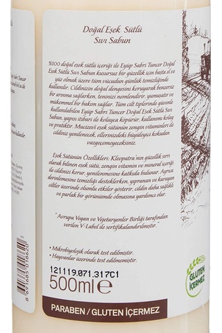 Eyüp Sabri Tuncer Doğal Eşek Sütlü Sıvı Sabun 500 ML