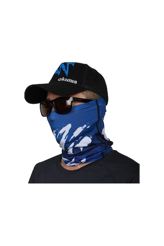 Okuma Blue Motif Sun Shield Çok Renkli