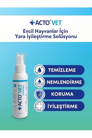Acto Vet Solution Evcil Hayvanlar İçin Yara Solüsyonu 250 Ml