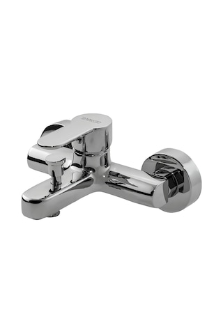 Newarc Domino Duş Ünitesi + Banyo Bataryası Set 440615-971511 Krom